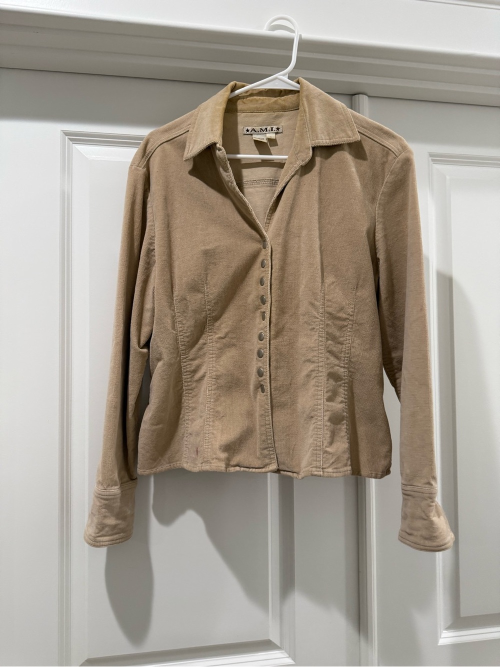 Imperfect but cute AMI Beige Button-Front Women's Jacket | L